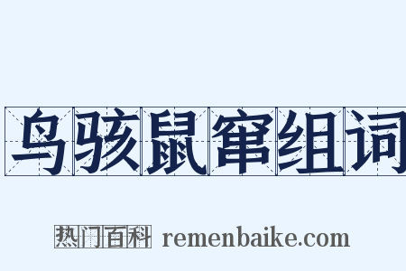 鸟骇鼠窜组词是什么意思的图片